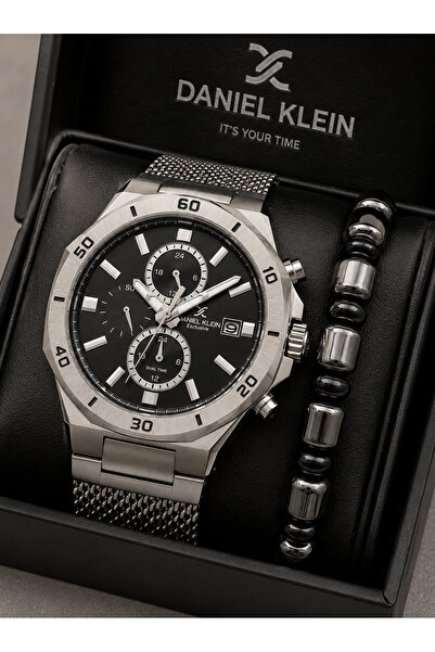 Brand- Silver Color - Interior Functions Active - 2 Years Warranty- Original- Men's Wrist Watch-Bracelet Gift