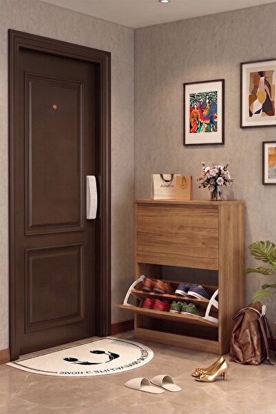 Dekorive Ahşap Dekoratif Line Ayakkabılık