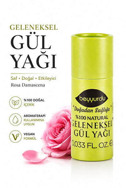 beyyurdu Saf Gül Yağı Geneleneksel Rosa Damascena Aromaterapi Yağı