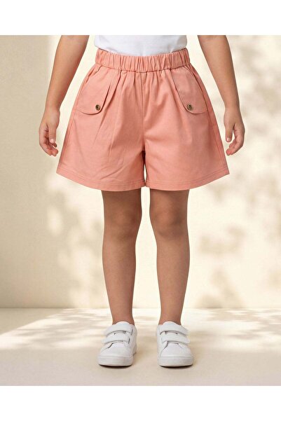 REDTAG Girls Peach Embellished Shorts