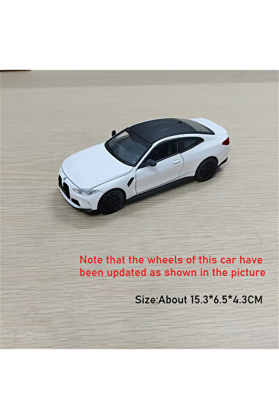 choice2 نموذج سيارة M4 320I أبيض بمقياس 1:32، لعبة سيارة معدنية محاكاة مع أبو...