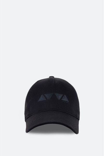 Avva Men's Black Printed Hat B009202