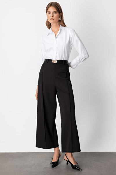 Generic Brand Loose Trousers with Stitched Pockets 64133