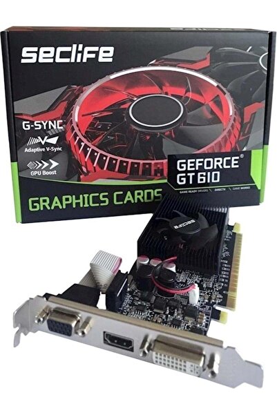 SECLIFE GT610 2GB DDR3 64bit HDMI DVI PCIe 16X v2.0