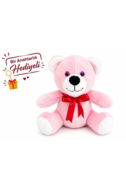 ayıcık 25 cm Kurdeleli Peluş Ayıcık – Oturan Model, Yumuşacık, Alerji Yapmaz