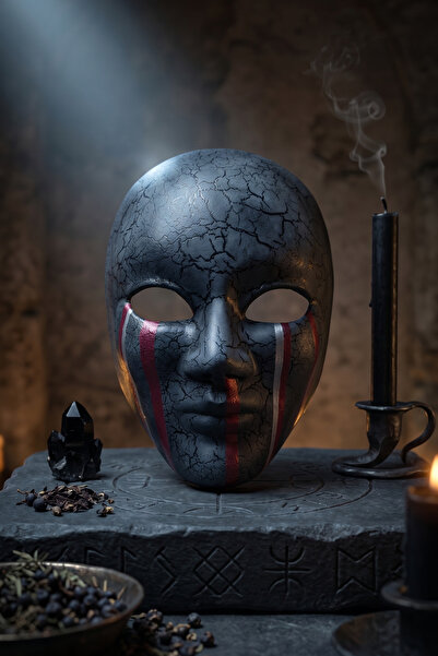 Venemask Cracked Face Red Lines
