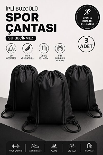 Ferzin 3 Pieces Drawstring Backpack Waterproof