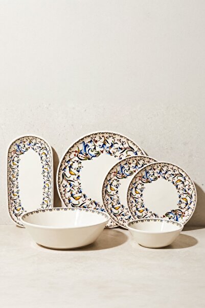 Perotti L'Artiste 27 Parça 6 Kişilik Stoneware Yemek Takımı