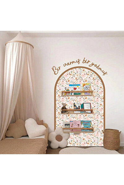 Sosyotab Çiçekli Duvar Sticker, Çocuk/Bebek Odası Dekoru, Karne Hediyesi, Yap...