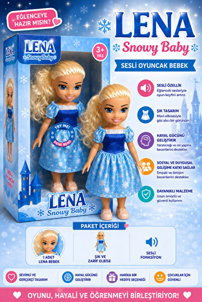 Sıraç İthalat Lena Snowy Baby Oyuncak Bebek – Sesli ve Eğlenceli Bebek Oyuncağı
