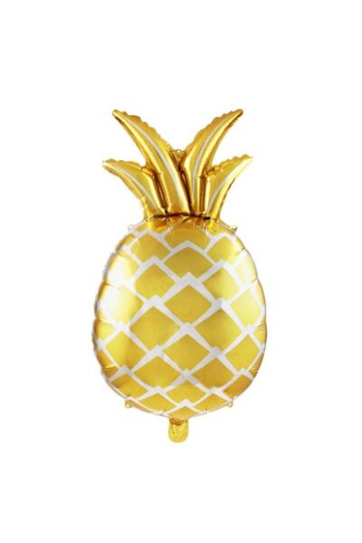 partidolu Hawai Yaza Merhaba Ananas Şekilli Süpershape Folyo Balon 1 Adet 48x...