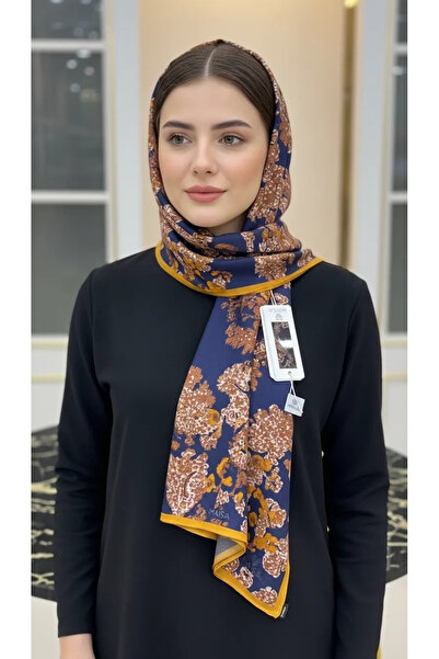 Maisa Lagün Floş Viscos Shawl Dark Blue 1535