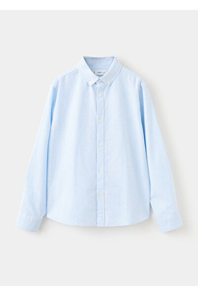 MANGO Kids Çizgili Oxford gömlek