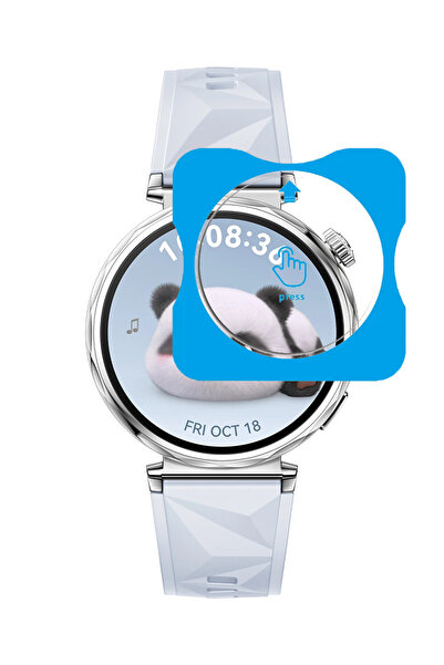 MMP SHOP Huawei Watch GT5 41mm Uyumlu Kolay Kurulum Aparatlı Temperli Cam Ekr...