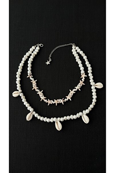 Modshopp İnci ve deniz yıldızlı çoklu kolye Sun&Shells by Özge