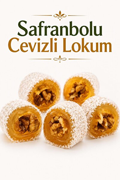 Şener Cevizli Lokum Safranbolu Sucuk Lokum Kesme 250 Gr