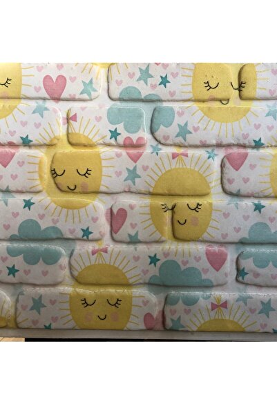 Ramsoy Çocuk Odası Strafor Duvar Paneli (100x50x2 Cm ) - Happy Sun