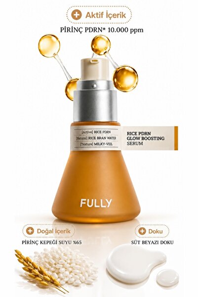 FULLY Rice PDRN Glow Boosting Serum - Pirinç PDRN Aydınlatıcı Nem Serumu 50 ml