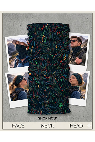 colizon Unisex Motosiklet Maskesi Bandana – UV Korumalı Termal Outdoor Boyunl...