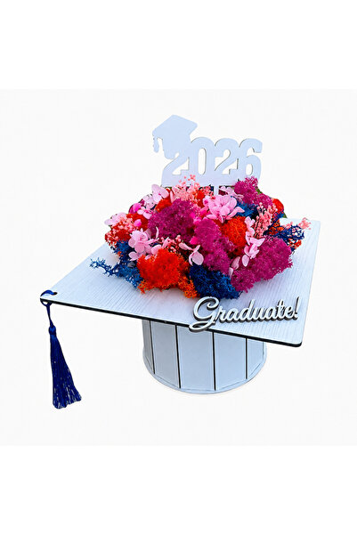 velve Ceremony floral arrangement, toca type, with stabilized lichens and cry...