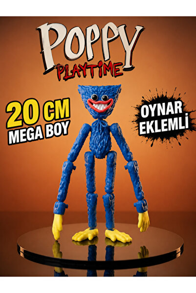 MD Design Poppy Playtime Huggy Eklemleri Hareketli Mavi Canavar Oyuncak Figür...
