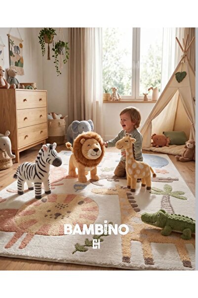 Neşem Halı Boutique EKOHALI Bambino BMB 06 Cream Multy Pasten Renklere Sahip ...