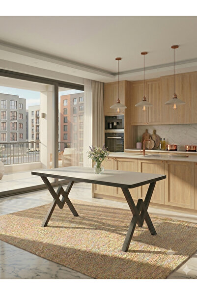 AVVİO 80x140 Alara Mutfak Masası Yemek Masası Balkon Masası Cafe Masası