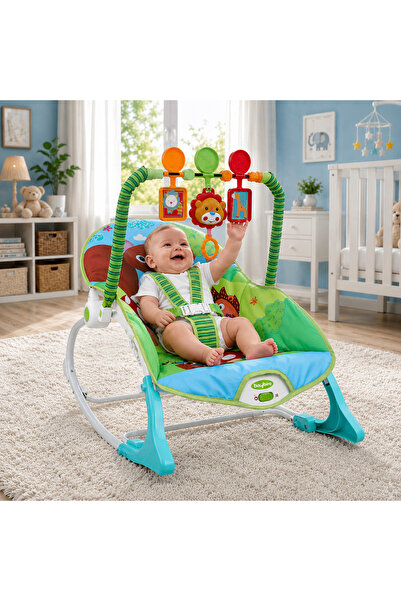 BAYBEE Nora Baby Rocking Chair for Babies, Toddler Rocker with Soothing Vibra...