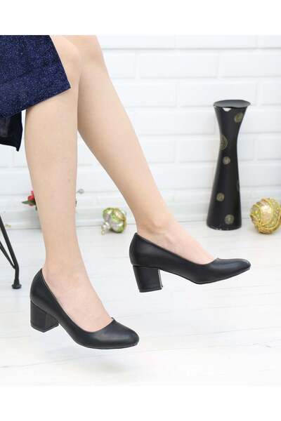 Nesil Shoes Bln 110 Pantofi de damă cu toc zilnic negru