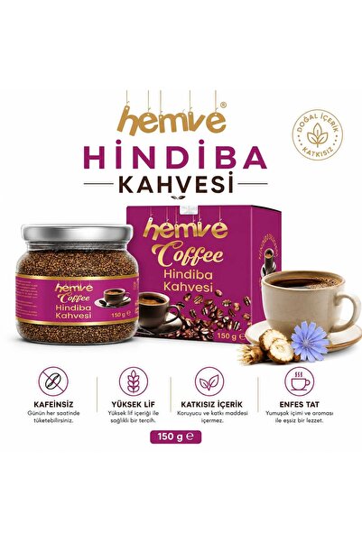 HEMVE Hindiba Kahvesi 1 Aylık - (60 Kullanım) Net 150gr