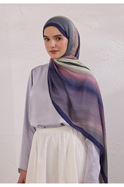 Freshscarfs Mor Color Brush Desen Rami Şal