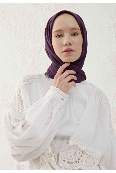 Freshscarfs Bürümcük Şal Patlıcan Moru