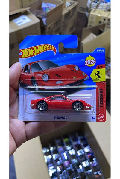 HOT WHEELS Ferrari Dino 206 GT Metal Koleksiyon Oyuncak Araba JJH56