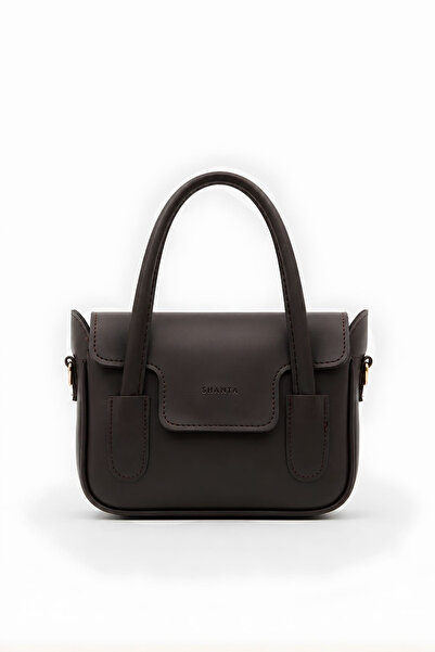 Shanta Acı Kahve D63 Daily Women's Hand and Shoulder Bag with Adjustable Shou...