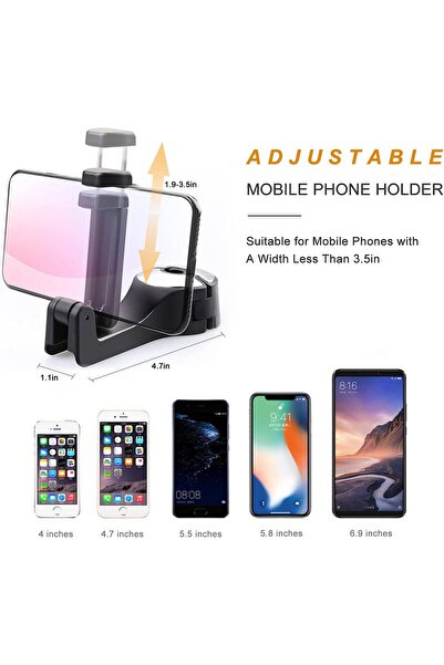 Arabest 2-in-1 Car Headrest Hook with Phone Holder, 2 Pack Hidden Purse Hook ...