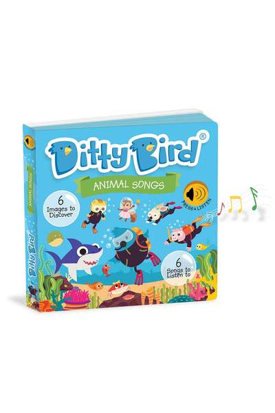 Ditty Bird Carte pentru copii, Ditty Bird de cântece cu animale, 6+ luni