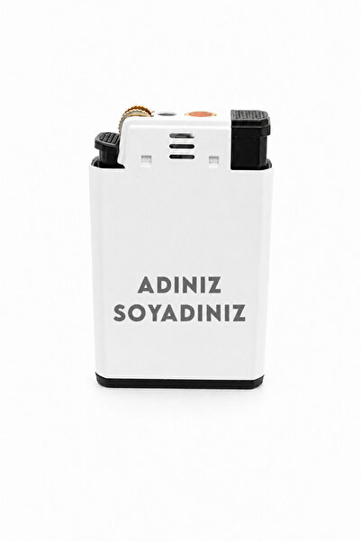 Technodia Kişiye Özel Çift Alevli Metal Çakmak (Pürmüz + Normal) Hediye Kutulu