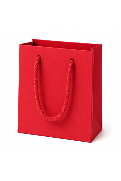 eğlencemarketi İpli Kraft Karton Çanta 11x11x5 cm Hediye Çantası Renk Seçenek...