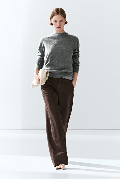 Massimo Dutti Bisiklet yaka kaşmir triko kazak