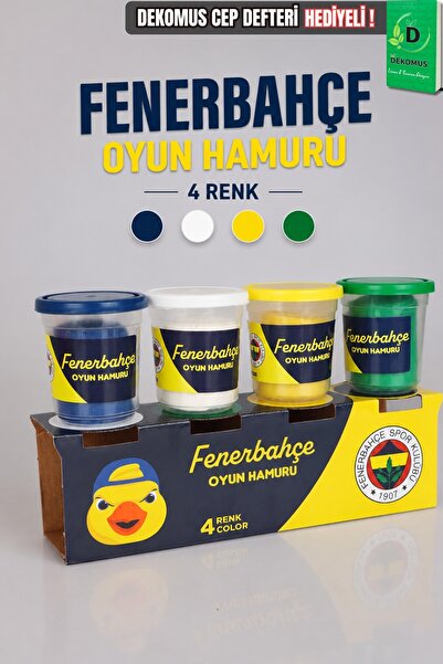 Fenerbahçe x Dekomus Lisanslı 4'lü Oyun Hamuru "Dekomus Cep Defteri Hediyeli"