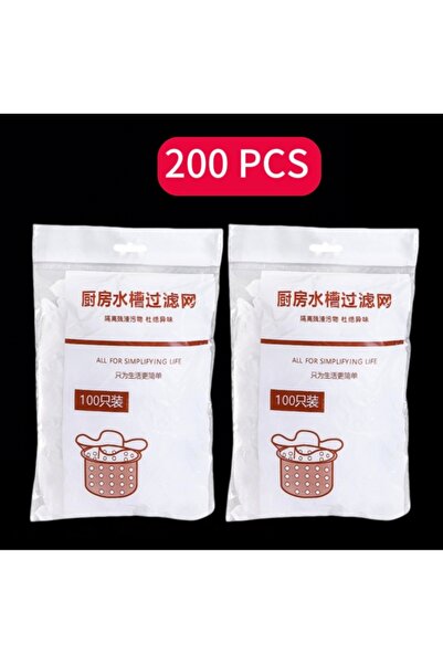 Choice1 White 200pcs One-time Kitchen Sink Filter; Pool Leakage Grid Bag; Ant...