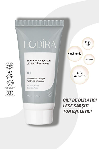 Lodira Cosmetic كريم تبييض البشرة، مضاد للعيوب، تفتيح البشرة مع الجلوتاثيون و...