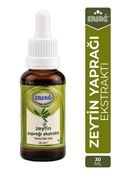 Ersağ Zeytin Yaprağı Ekstraktı Takviye Edici Gıda 30 ML