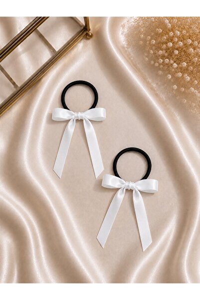 modernist White Ribbon Detailed Rubber Buckle 2 Pieces (COQUETTE)