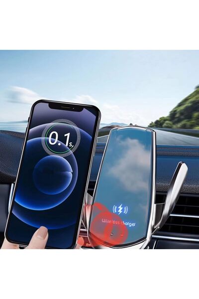 Arabest 15W Wireless Car Charger Vent Mount, Auto-Clamping Fast Charging Phon...