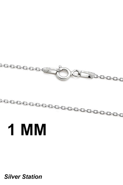 Silver Station 925 Ayar Gümüş Kolye - Hayalet Zincir Kolye 40-45-50-55-60-75 cm