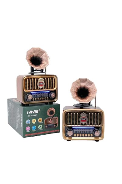 Sezy Şarjlı MP3/Bluetooth/USB/ Nostaljik Kablosuz FM Radyo Speaker Hoparlör N...