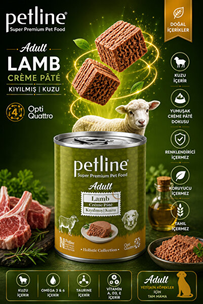 Petline Gold Opti Quattro Nutrition™ Adult Lamb Crème Pâté Kuzulu Yetişkin Kö...