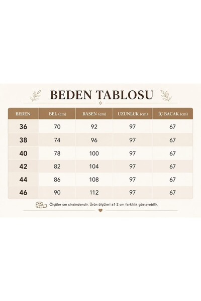 MODA ADEN Women&Kids YÜKSEL BEL PANTOLON