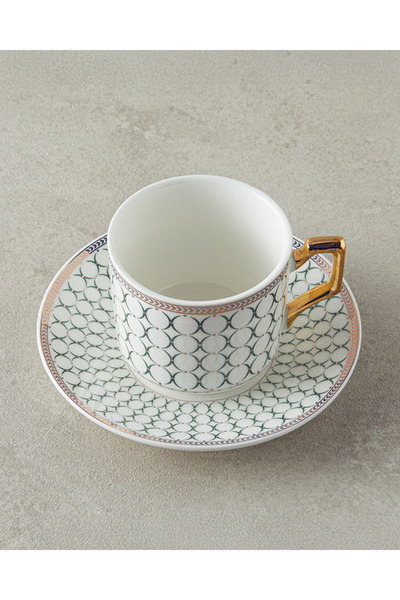 English Home Rabecca Porselen 2'li Kahve Fincan Takımı 90 ml Yeşil